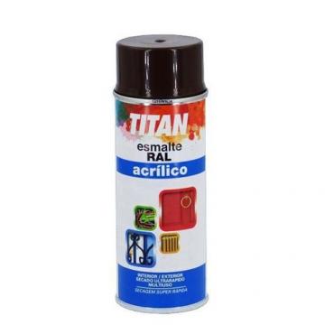 Spray esmalte acrílico mate negro ral9005 400ml