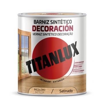 Titanlux barniz sintético decoración. Satinado incoloro 250ml.