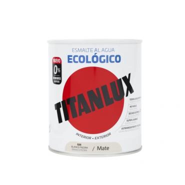 Titanlux esmalte ecológico mate blanco piedra 750ml