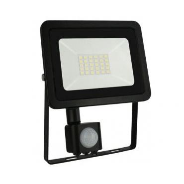 Proyector LED de exterior Noctis Lux Negro sensor 20W 6000°K IP44