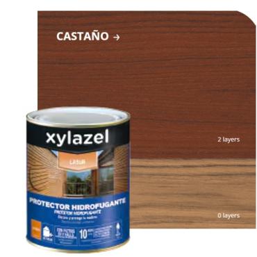 Xylazel hidrofugante. Satinado Castaño 750ml