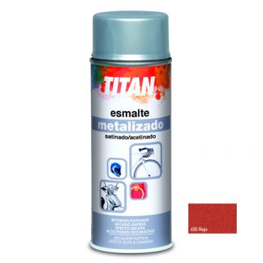 Spray esmalte  metalizado rojo 200ml