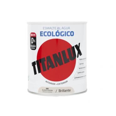 Titanlux esmalte ecológico blanco piedra 750 ml.