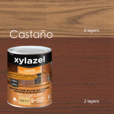 Xylazel Plus decora. Satinado Castaño 2.5lt.