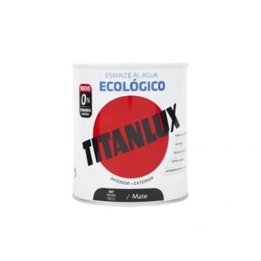 Titanlux esmalte ecológico mate negro 750ml