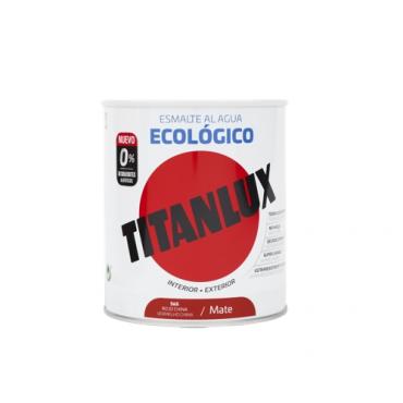 Titanlux esmalte ecológico mate rojo china 750ml