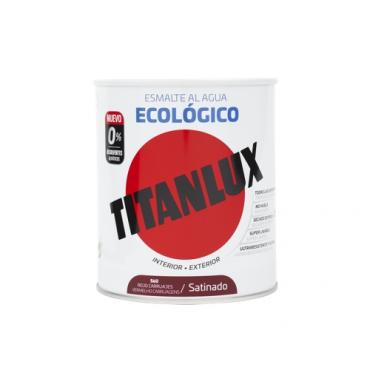 Titanlux esmalte ecológico satinado rojo carruajes 750ml.