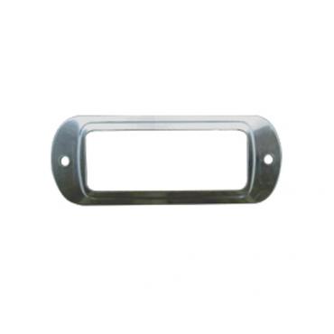 Tarjetero acero inox. 60x24 mm +tornilleria