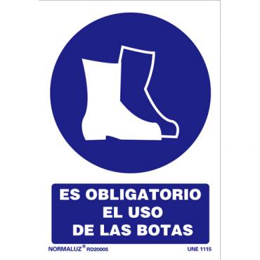 Obligatorio uso de  botas 