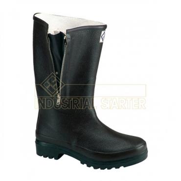 Bota goma ingen c/cremallera marrón (Talla 41)