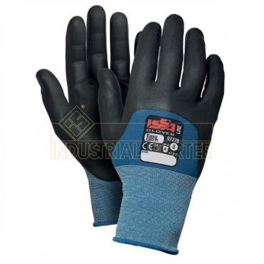 Guante nylon azul con nbr pu negro (Talla 9)