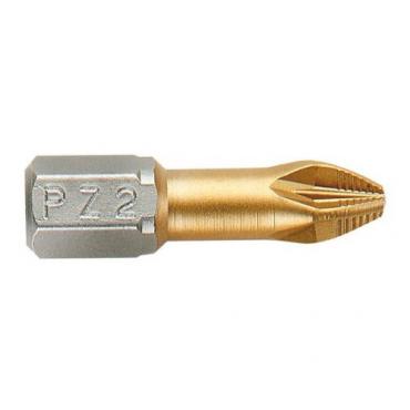 Punta Pozidrive (TIN) PZ1x25.c/plast.815C-PZ 