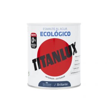 Titanlux esmalte ecológico brillo azul océano 750ml.