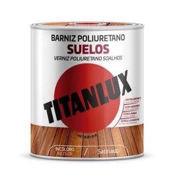 Barniz poliuretano suelos satinado. Incoloro 750ml