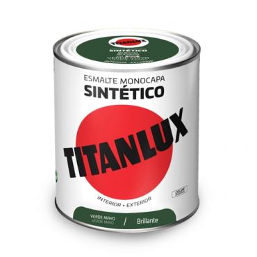 Titanlux esmalte sintético brillante. Verde mayo 0559  750ml.