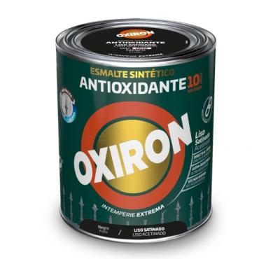 Oxiron esmalte antioxidante liso. Satinado negro 750ml.